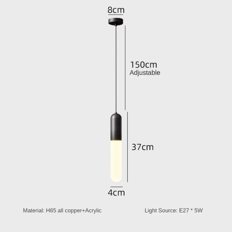 lustre créatif minimaliste en cuivre pour décoration nordique