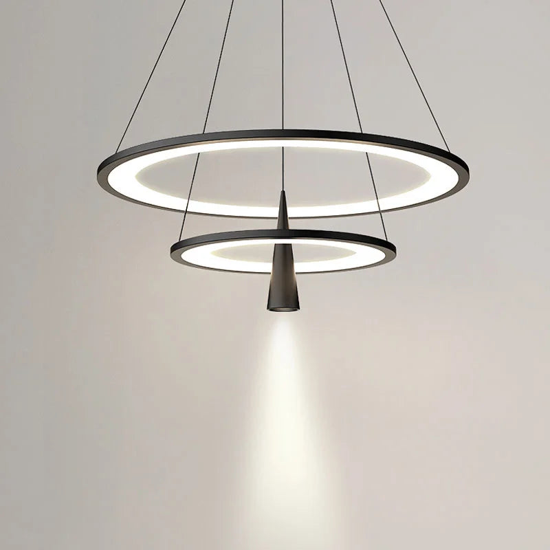 lustre moderne en cercle pour décoration intérieure élégante - vue 4 sur 10