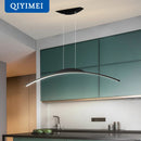 Lustre long led minimaliste avec hauteur réglable