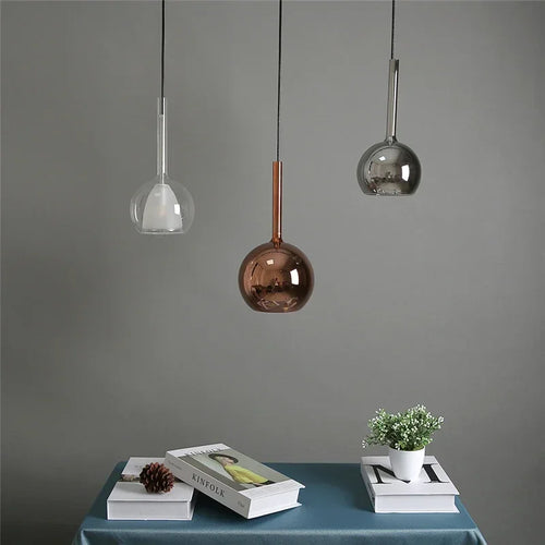 suspension en verre design nordique moderne pour éclairage décoratif - vue 3 sur 17