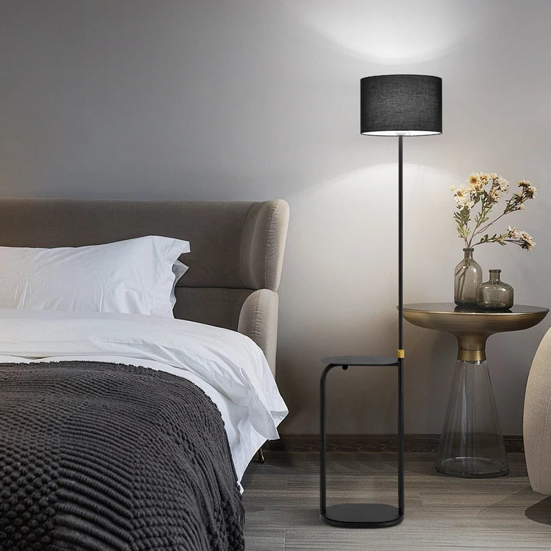 lampadaire minimaliste multifonctionnel avec interrupteur à pied - vue 4 sur 7