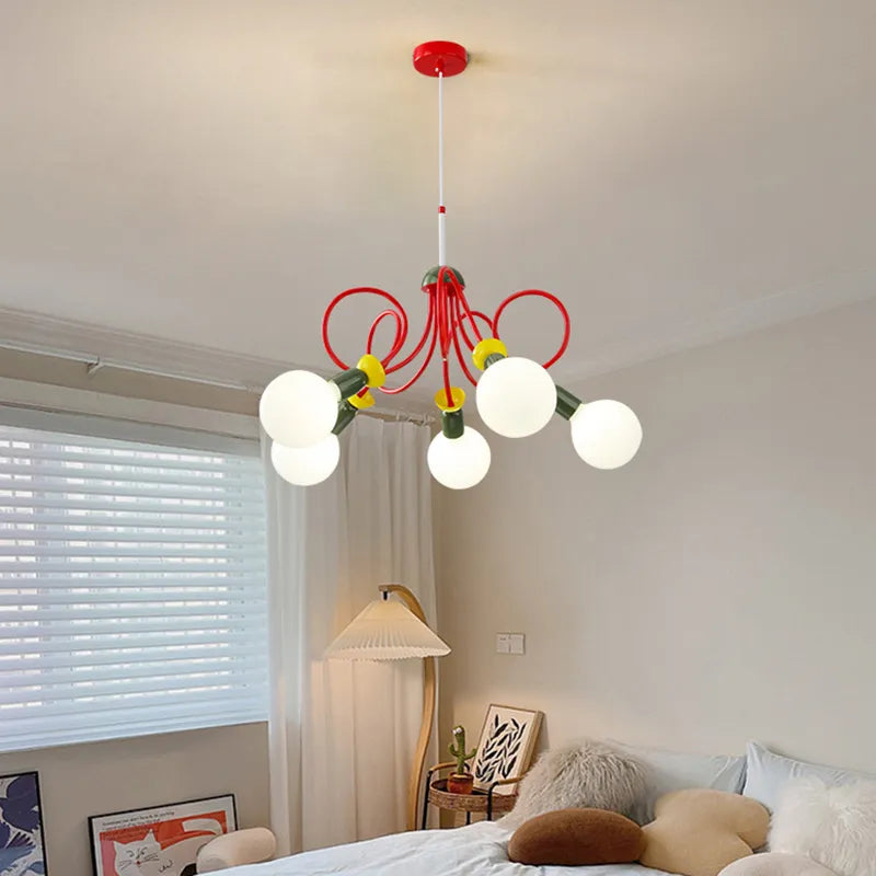 lustre design memphis coloré pour chambre enfant