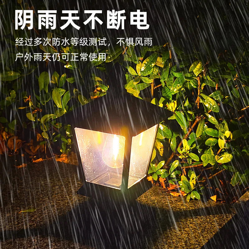 lampes solaires étanches pour jardin et extérieurs - vue 4 sur 5