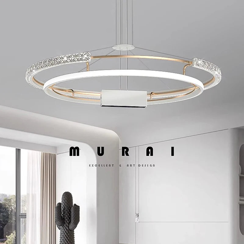 lustre moderne de luxe à led pour éclairage intérieur