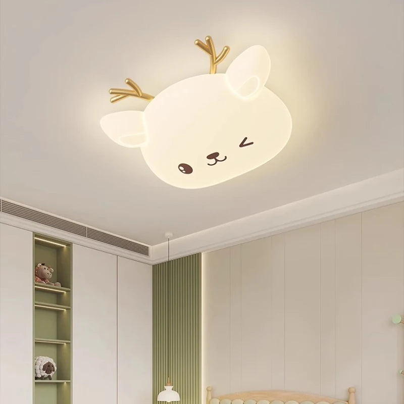 plafonnier nordique faon pour chambre d'enfant moderne et chaleureuse - vue 5 sur 8