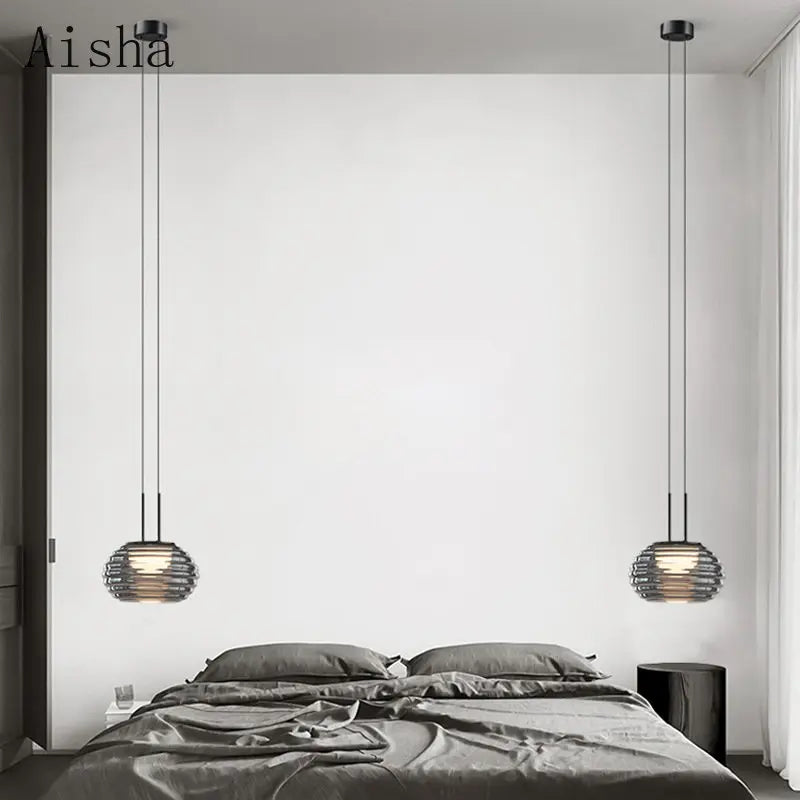 suspension en verre au design moderne pour un intérieur élégant - vue 4 sur 6