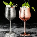 Lot de 4 verres cocktail inox style bar
