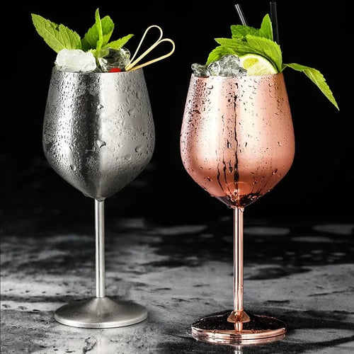 Lot 4 verres cocktail inox design creatif bar