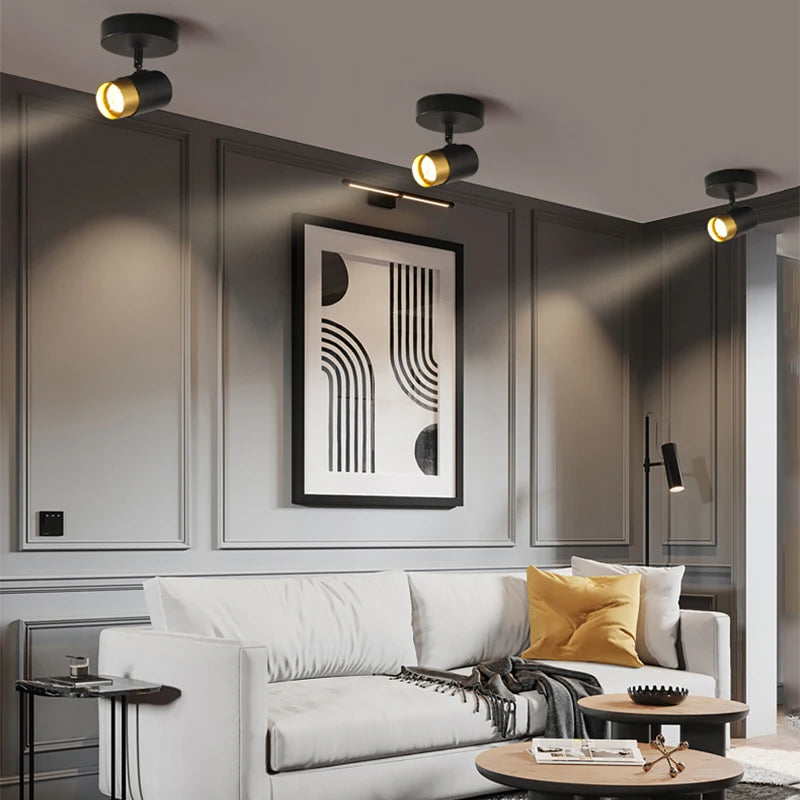 Plafonnier LED nordique éclairage intérieur spot vestiaire chambre salon couloir cuisine décoration de la maison plafonniers - vue 6 sur 9