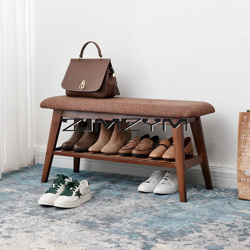 banc à chaussures européen multifonctionnel pour entrée - vue 3 sur 9
