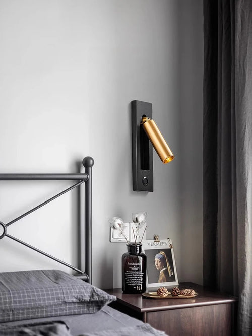 applique murale led rotative en laiton avec interrupteur usb - vue 7 sur 23