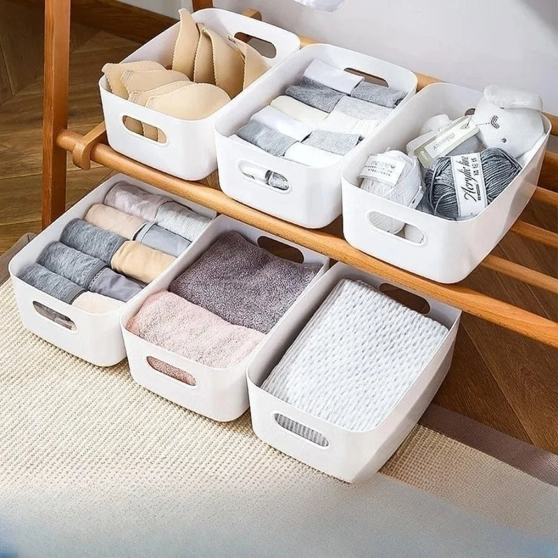 boîte de rangement polyvalente pour bureau et cosmétiques