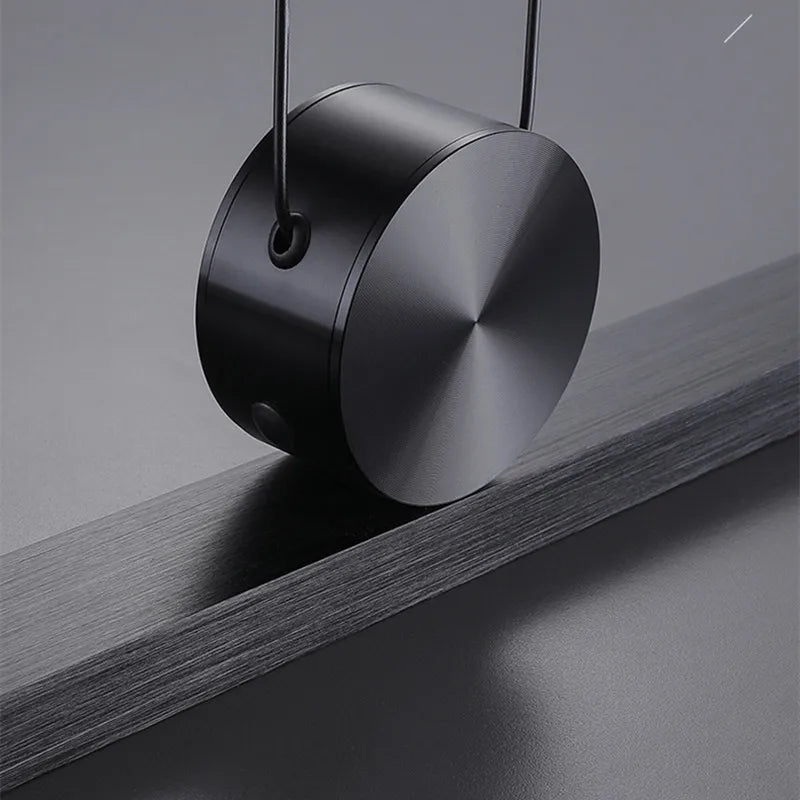 lustre nordique led long suspension réglable suspension lampe - vue 4 sur 9