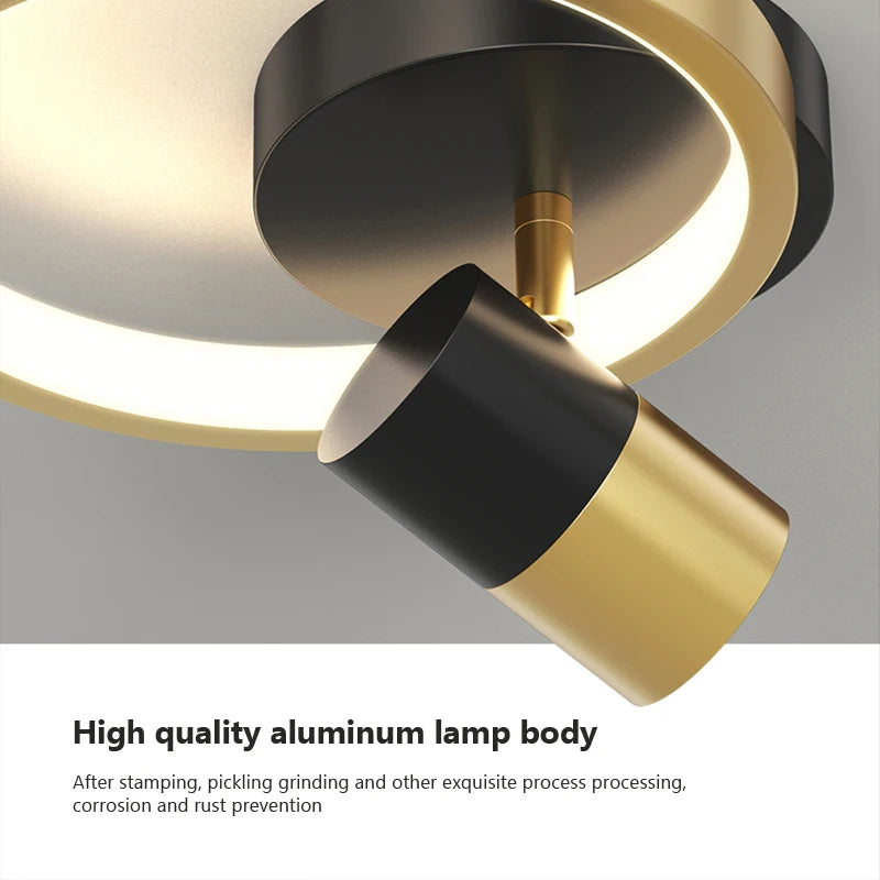 plafonnier led moderne nordique chic pour décoration intérieure - vue 5 sur 9