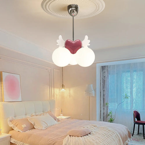 lustre lumière résine angle plafond enfant fille - vue 4 sur 6