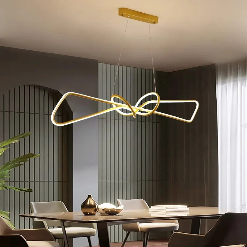 lustre moderne à led pour éclairage intérieur suspendu