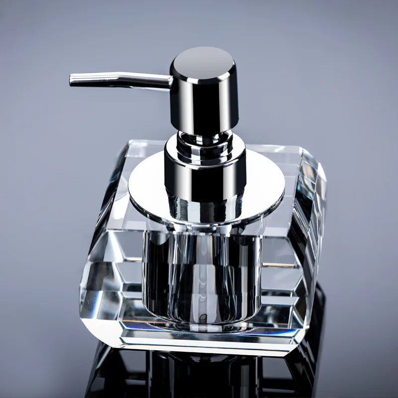 distributeur de savon en verre pour salle de bain créatif et pratique - vue 4 sur 12