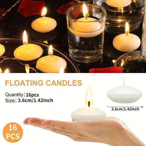 lot de bougies flottantes non parfumées pour toutes occasions romantiques - vue 4 sur 13