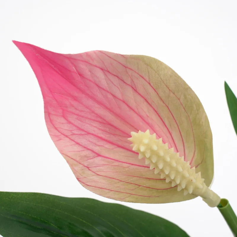 plantes artificielles tropicales monstera anthurium pour décoration intérieure - vue 3 sur 6