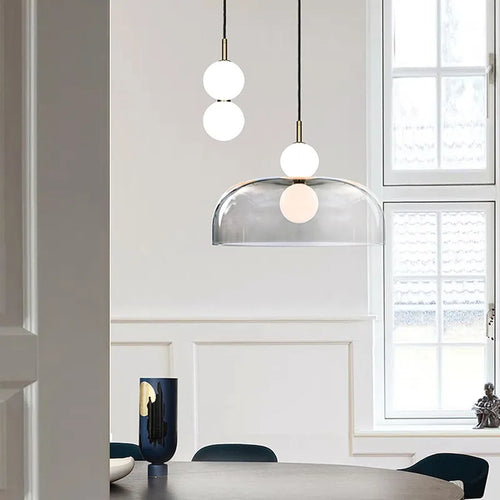 suspension en verre design pour décoration moderne et élégante - vue 2 sur 15