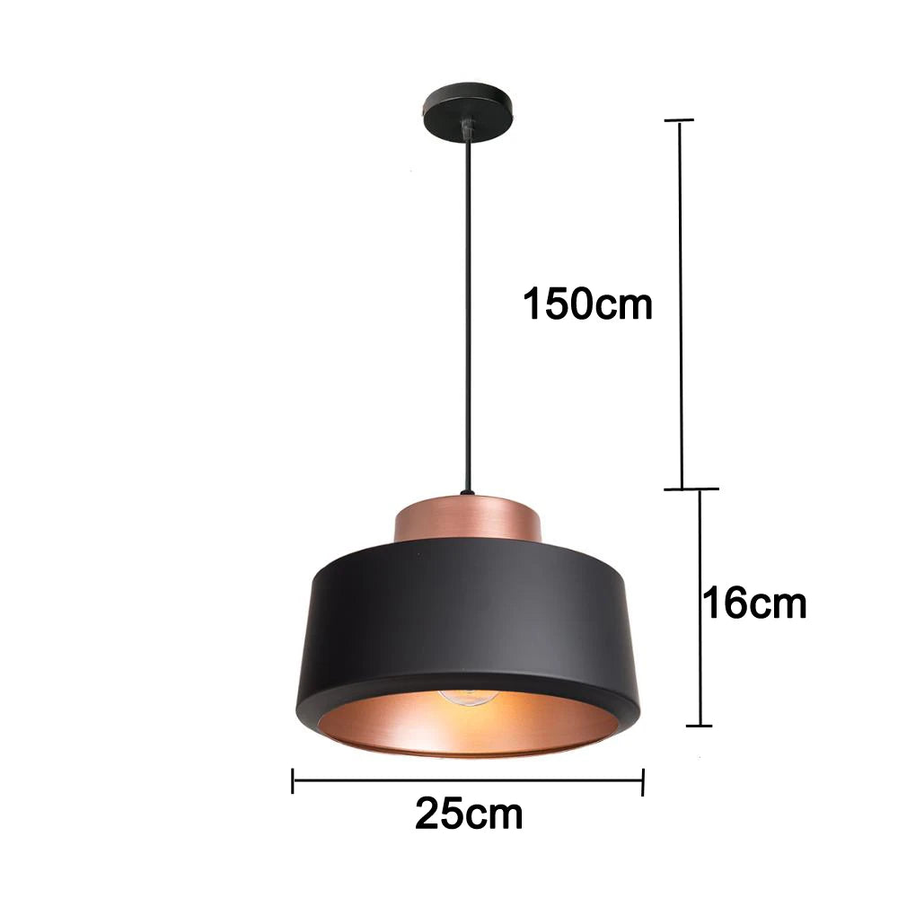 Central European Vintage E27 Pendant Lights, Aisle Bar Restaurant Table Retro Industrial Hanging Lamps for Ceiling 110V 220V - vue 6 sur 8