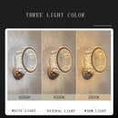 applique murale led ronde moderne en cristal de luxe
