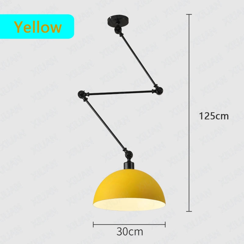 plafonnier led suspendu design scandinave moderne en aluminium - vue 13 sur 16
