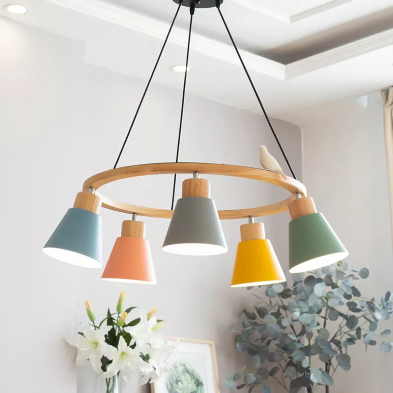 Lampe suspension nordique moderne Macaron