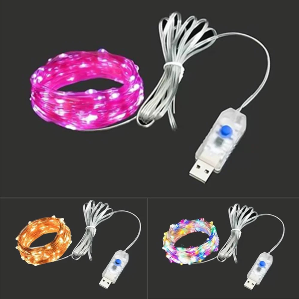 guirlande lumineuse led usb étanche pour décorations de fête - vue 4 sur 14