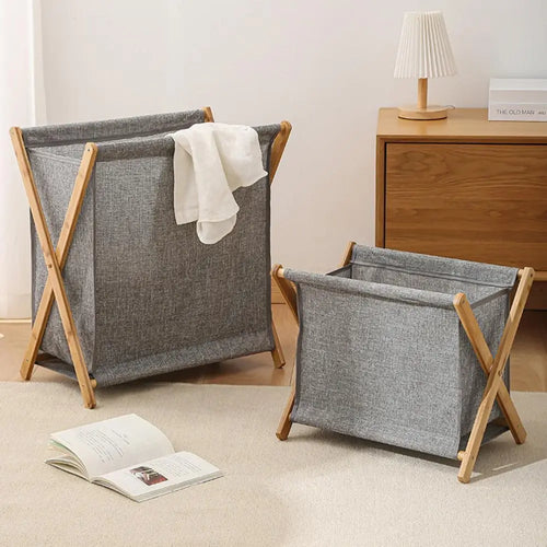 panier de rangement pliable grande capacité pour linge et accessoires - vue 3 sur 9