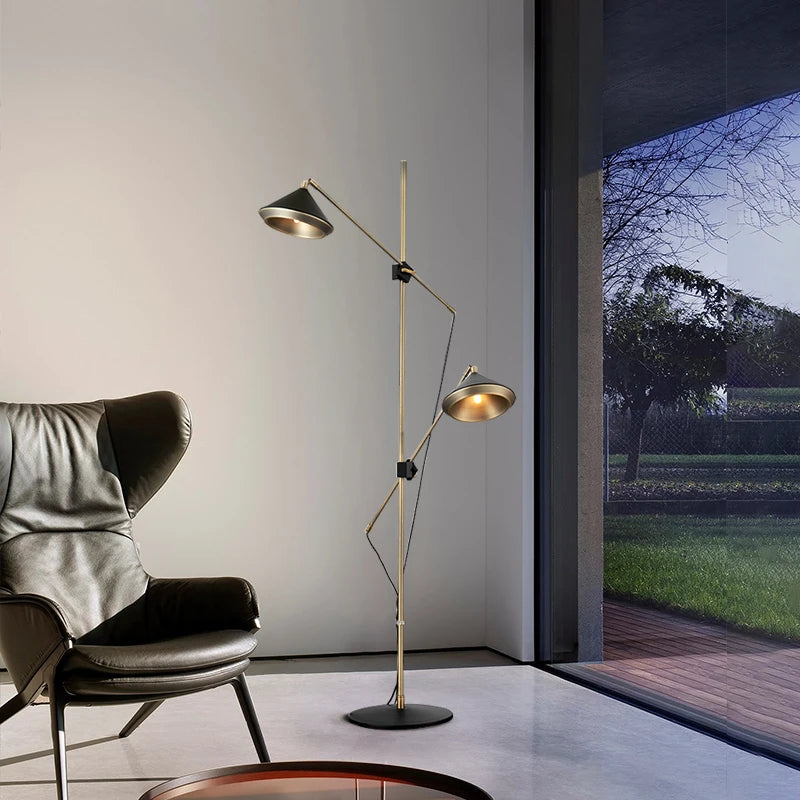 lampadaire moderne avec haut-parleur design luxe réglable