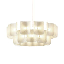 2024 LED Chandeliers Fingerprint Chandelier, Silent Style Eye Protection Living Room Bedroom Luxury Chandelier Home Decoration