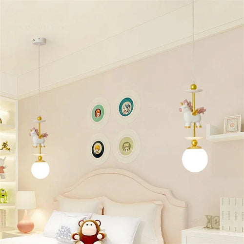 suspension à led créative style nordique pour chambre enfant - vue 7 sur 12