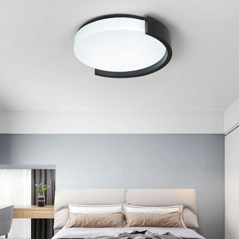 Plafonnier Led nordique lustres ronds pour chambre à manger salon balcon allée couloir entrée lumières Lustre Simple - vue 3 sur 10