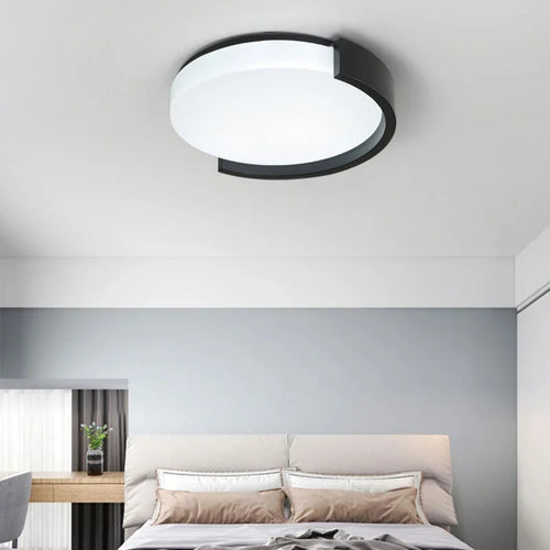 plafonnier led nordique lustre rond simple pour diverses allées - vue 4 sur 10