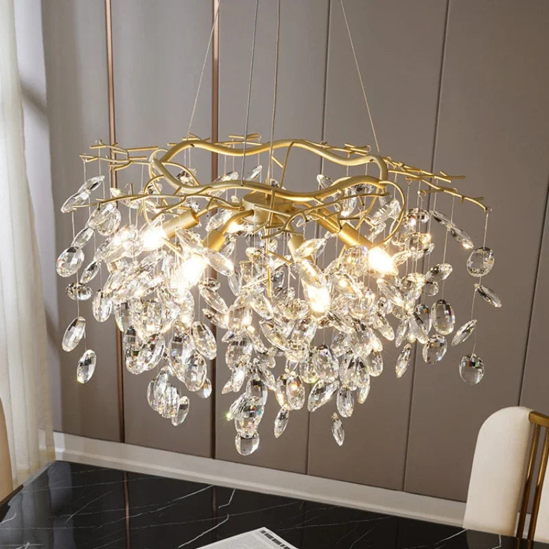 lustre en cristal de luxe pour un éclairage raffiné - vue 4 sur 9