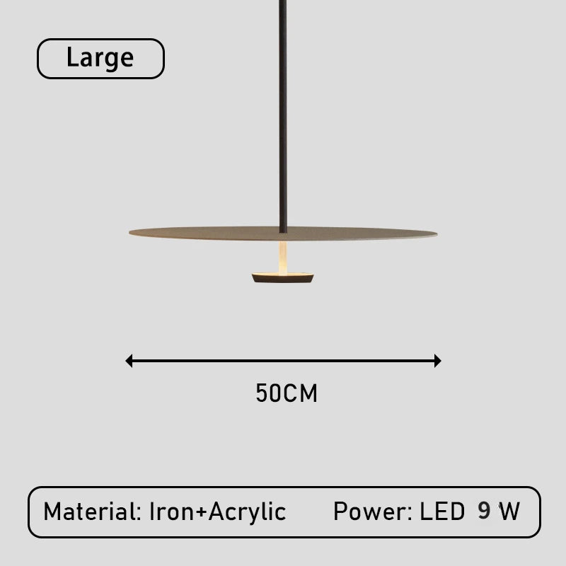 lustre led annulaire minimaliste suspendu - vue 6 sur 8