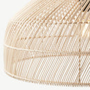 suspension vintage en rotin style asiatique pour décoration intérieure