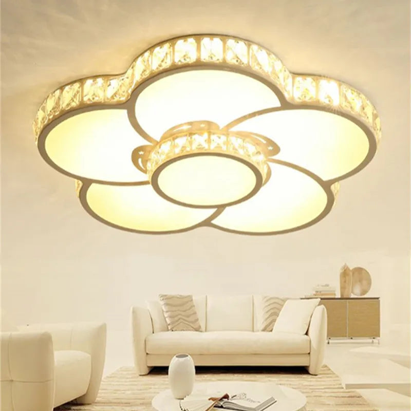plafonnier led moderne pour éclairage d'intérieur et décoration romantique - vue 7 sur 10