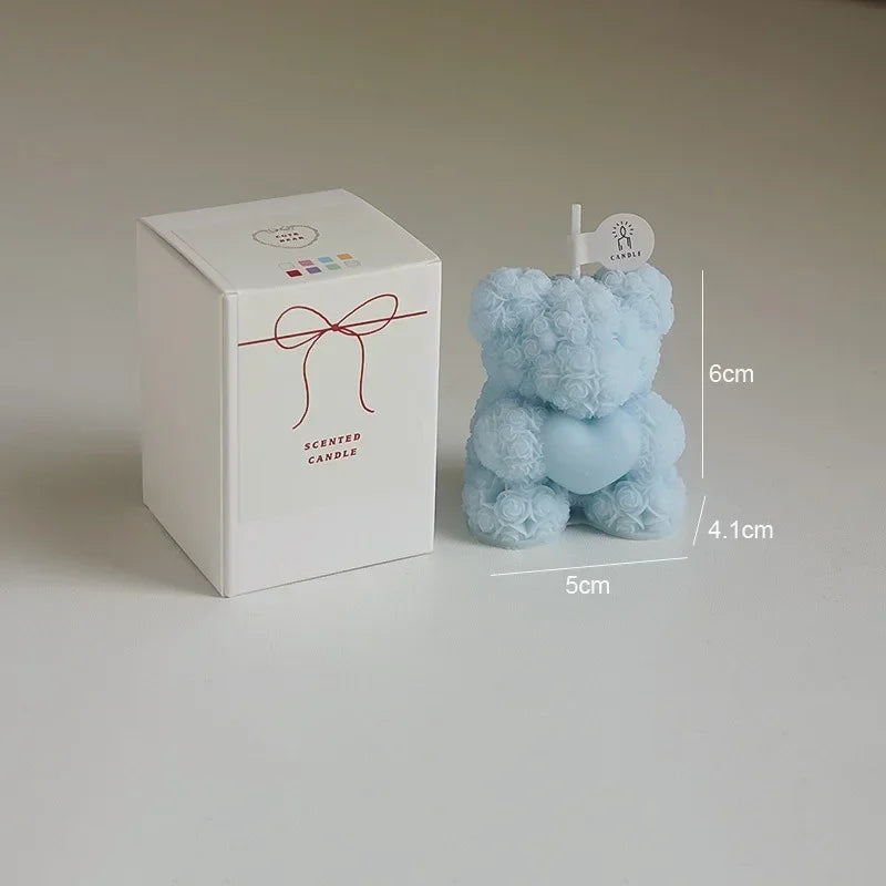 bougie ours en cire de soja parfumée pour détente - vue 9 sur 13