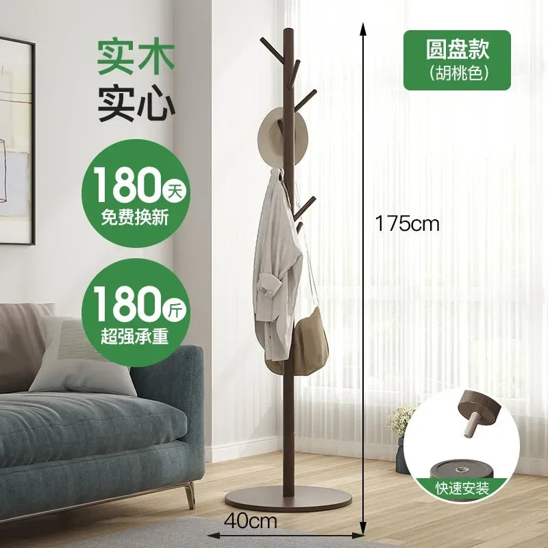 porte-manteau en bois pour chaussures et vêtements d'extérieur - vue 8 sur 15