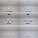 Lustre LED modernes pour salle à manger salon chambre L92cm Or / Chrome / Noir Télécommande