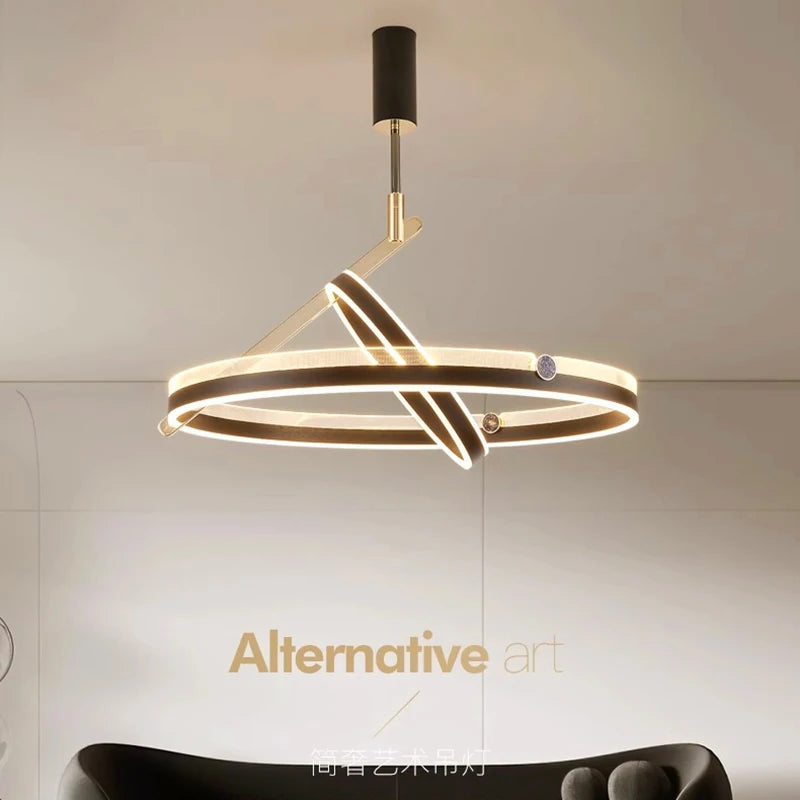 lustre led moderne suspension éclairage intérieur décoratif