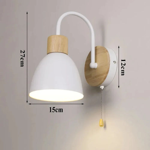 applique nordique moderne macaron avec interrupteur led décoration maison - vue 2 sur 18