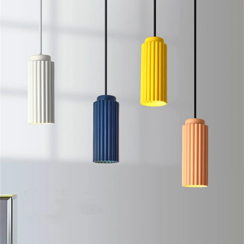 suspension Minimalisme moderne LED colorée Art