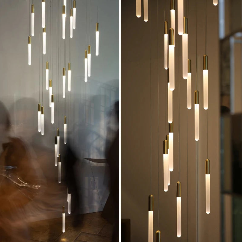lustre nordique minimaliste design penthouse villa