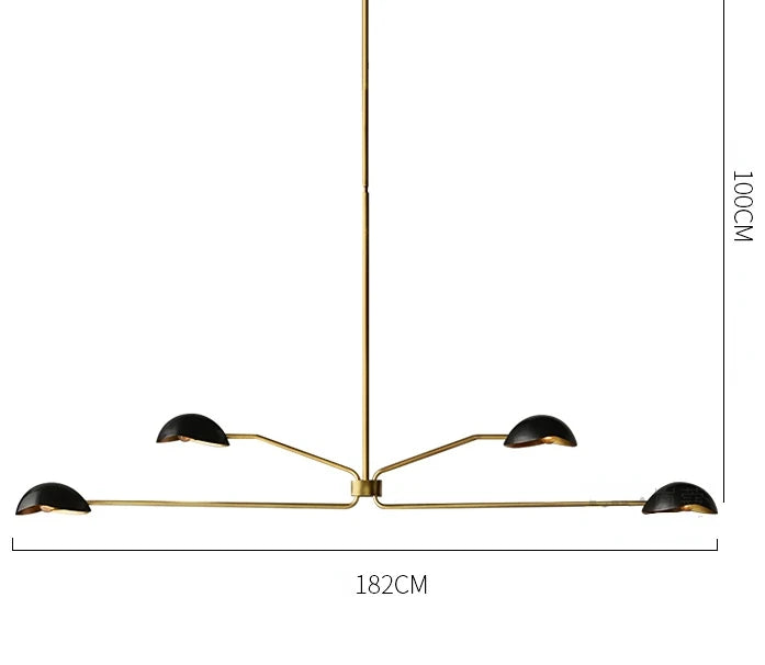 Lustre Moderne style néoclassique couleur cuivre - vue 14 sur 16