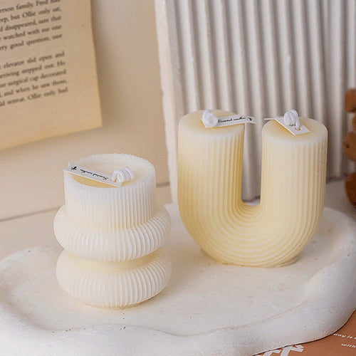 bougies parfumées en forme de u lot de cadeaux pour invités décoratives - vue 6 sur 10