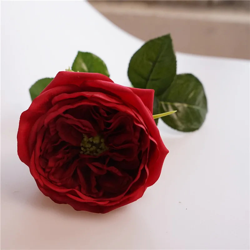 fleurs artificielles rose real touch pour décoration et cadeau - vue 11 sur 11