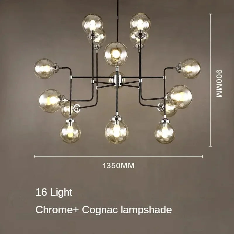 lustre artistique en verre pour décoration intérieure moderne - vue 23 sur 24
